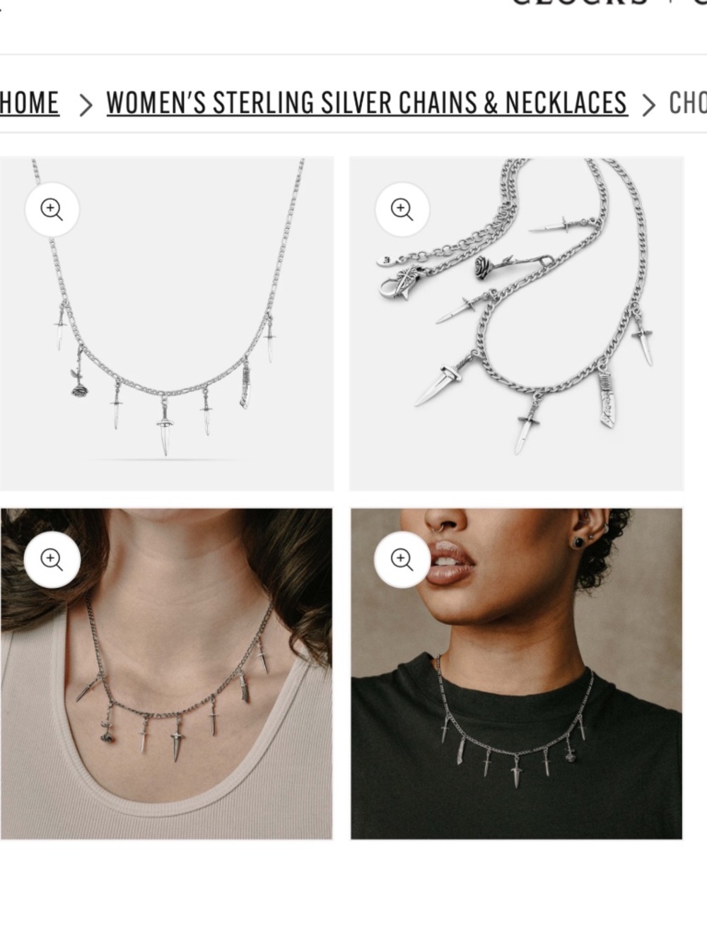 Etah Love Chopping Block charm necklace